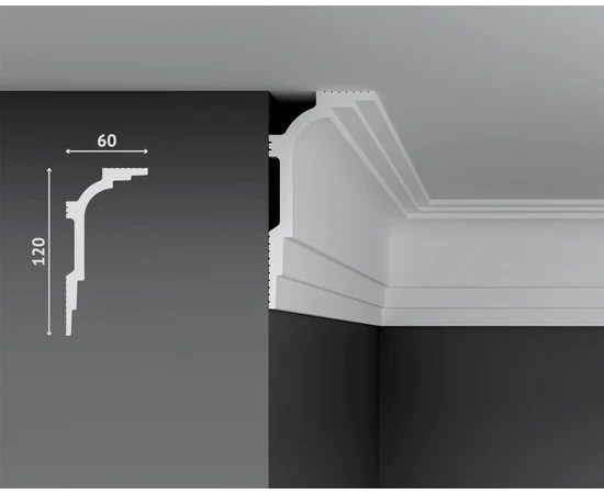 Карниз Decostar Polystyle SG-B120/60 - фото 212315