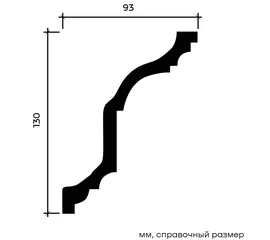 Карниз Европласт 1.50.254 гибкий 93х130х2000 мм - фото 212943mini
