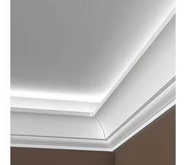 Карниз Европласт 1.50.221 жёсткий 143х150х2000 мм - фото 213627mini