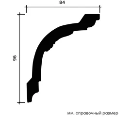 Карниз Европласт 1.50.183 гибкий 84х96х2000 мм - фото 214247mini