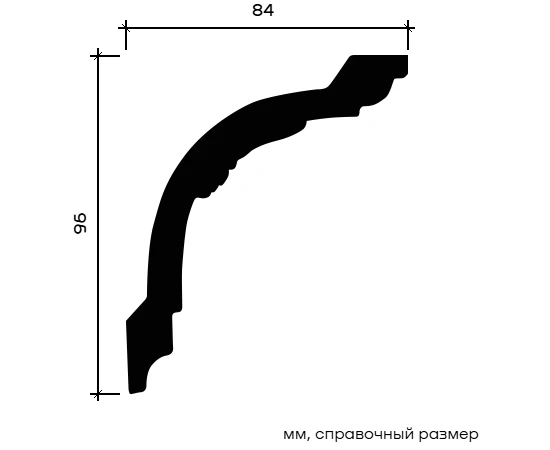 Карниз Европласт 1.50.183 гибкий 84х96х2000 мм - фото 214247
