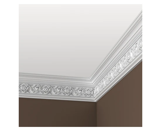 Карниз Европласт 1.50.128 жёсткий 66х144х2000 мм - фото 214327