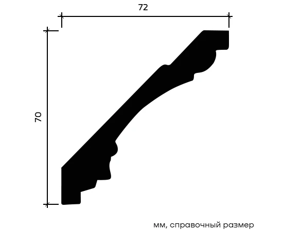 Карниз Европласт 1.50.189 гибкий 72х70х2000 мм - фото 214455