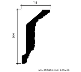 Карниз Европласт 1.50.281 гибкий 112х204х2000 мм - фото 214503mini