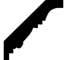 Карниз Европласт 1.50.200 жёсткий 55х55х2000 мм - фото 215395mini