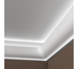 Карниз Европласт 1.50.220 жёсткий 122х127х2000 мм - фото 215451mini