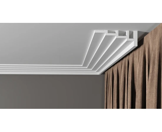 Карниз Decor-Dizayn DD514 43х120х2000 мм - фото 218031