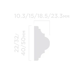Молдинг Hi Wood D32V1 15х32х2000 мм - фото 208643mini