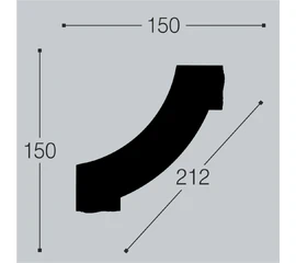 Угол к молдингу M10 Bello Deco М10У1 - фото 209359mini