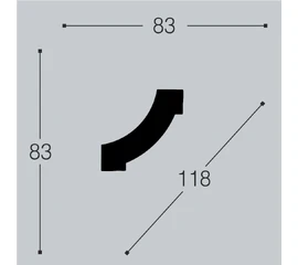 Угол к молдингу M11 Bello Deco М11У1 - фото 209371mini