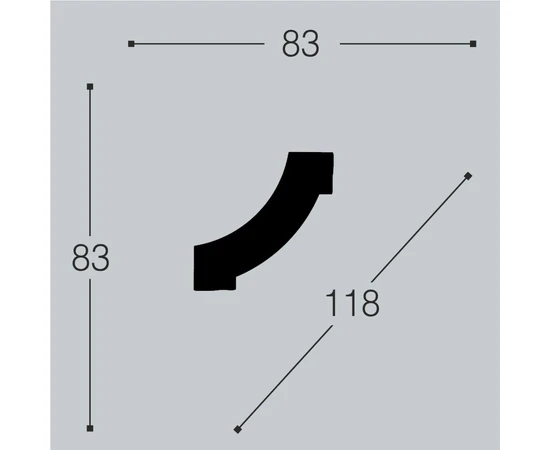 Угол к молдингу M11 Bello Deco М11У1 - фото 209371