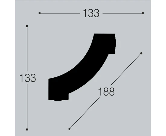 Угол к молдингу M12 Bello Deco М12У1 - фото 209507