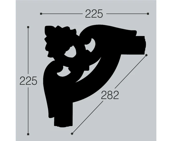 Угол к молдингу M12 Bello Deco М12У2 - фото 209527