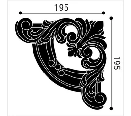Угол к молдингу M12 Bello Deco М12У3 - фото 209535mini