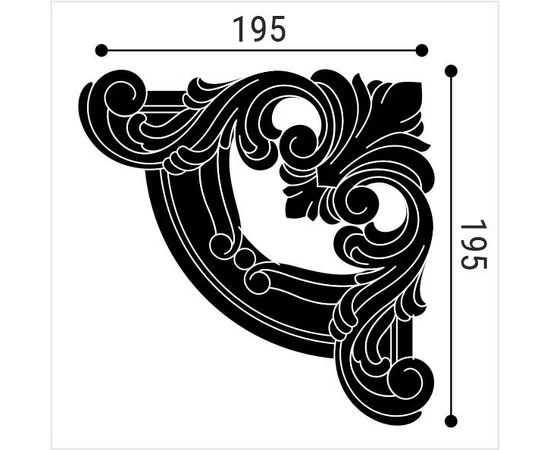 Угол к молдингу M12 Bello Deco М12У3 - фото 209535