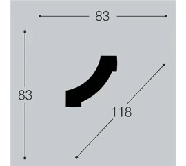 Угол к молдингу M14 Bello Deco М14У1 - фото 209579mini