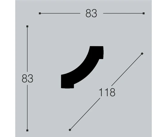 Угол к молдингу M14 Bello Deco М14У1 - фото 209579