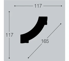 Угол к молдингу M15 Bello Deco М15У1 - фото 209607mini