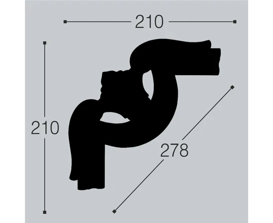 Угол к молдингу M15 Bello Deco М15У2 - фото 209627