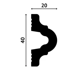 Молдинг DECOSTAR POLYSTYLE SG-40/20 - фото 211891mini