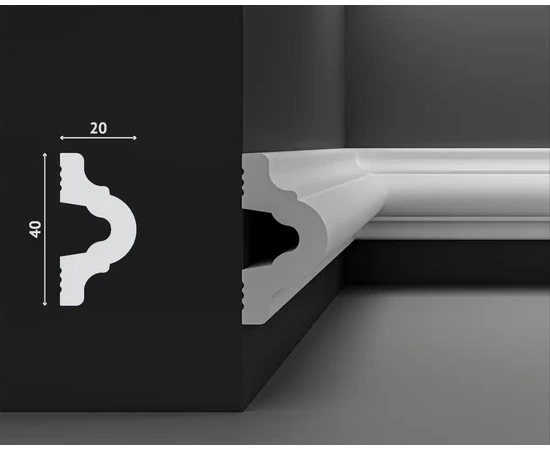 Молдинг DECOSTAR POLYSTYLE SG-40/20 - фото 211883