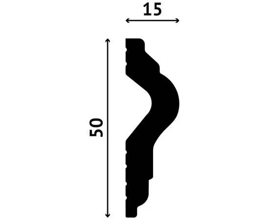 Молдинг DECOSTAR POLYSTYLE SG-50/15 - фото 211903