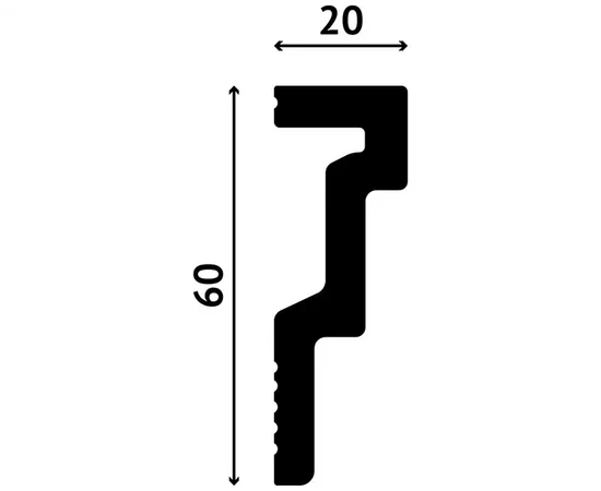 Молдинг DECOSTAR POLYSTYLE SG-A60/20 - фото 211927