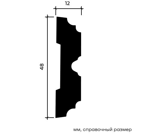 Молдинг Европласт 1.51.357 гибкий 12х48х2000 мм - фото 216147