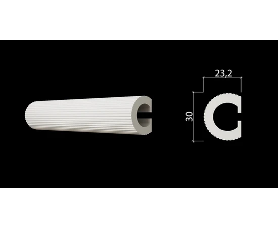 Молдинг Decor-Dizayn DD635(3m) 23.2х30х3000 мм - фото 217507