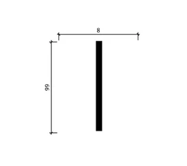 Молдинг Decor-Dizayn DD12 8х99х2000 мм - фото 218347mini