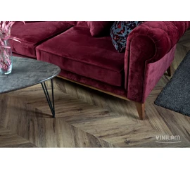 Кварц-виниловый пол Vinilam Parquet Chevron Glue Дуб Лувр RI107516 - фото 227543mini