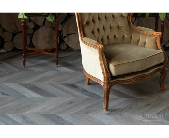 Кварц-виниловый пол Vinilam Parquet Chevron Glue Легран RI444515CL4 - фото 227723