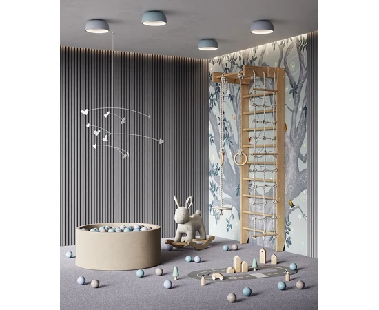 Реечная панель акустическая, Cosca Decor, Дуб Ардженто светло-серый 2750x600x21мм, черный войлок - фото 231087