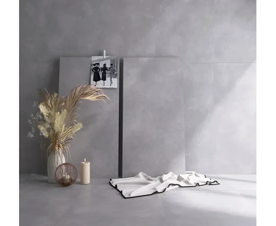 Керамогранит Eurotile Beton Light Grey Matt 600x600x9 - фото 232639