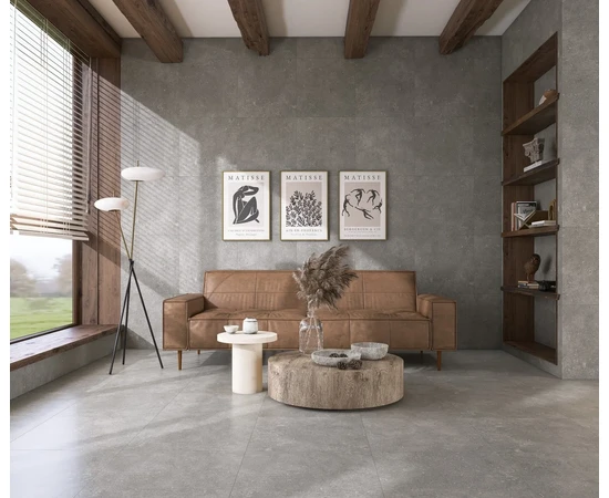 Керамогранит Eurotile Shellstone Моka Matt 600x600x9 - фото 232675