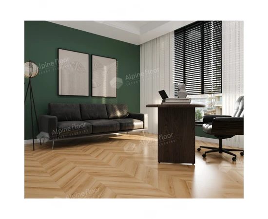 SPC ламинат Alpine Floor Chevron Alpine Дуб Самерсет ECO 18-19 - фото 233423