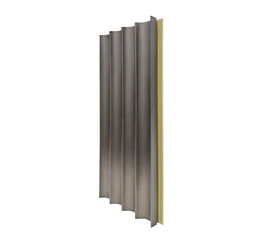 Рифленая бамбуковая панель Bonaparte Wave dark metal