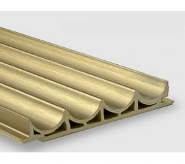 Рифленая бамбуковая панель Bonaparte Wave gold metal