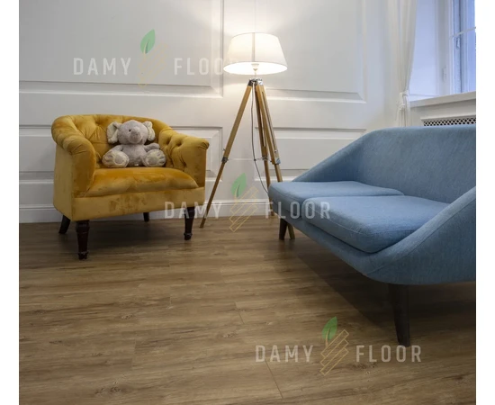 Кварц-виниловая LVT плитка DAMY FLOOR FAMILY 248-8 Дуб Имбирный - фото 241931