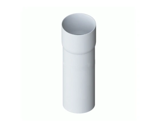 Труба водосточная с муфтой Альта-Профиль Стандарт белая 4 м - фото 1469
