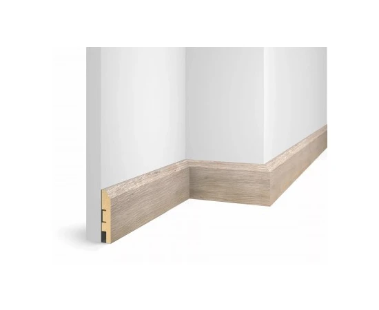 Плинтус напольный МДФ Cosca Decor экошпон WP07 Дуб Антик белый - фото 21547