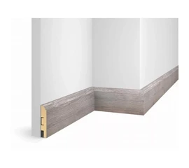 Плинтус напольный МДФ Cosca Decor экошпон WP07 Дуб Старинный серый - фото 21574mini