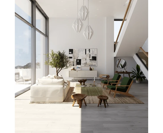 SPC ламинат CM Floor ScandiWood 01 Дуб Серый - фото 24253