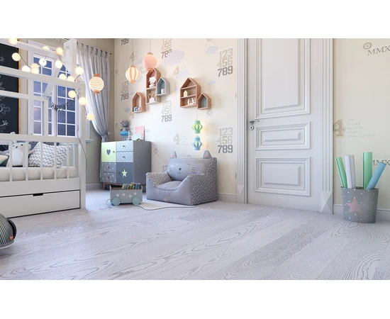 Паркетная доска Polarwood Дуб Premium Elara White Matt - фото 25900
