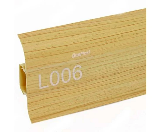 Плинтус напольный ПВХ Lineplast L006 Сосна светлая - фото 28832