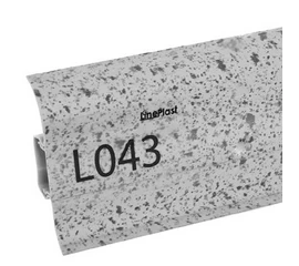 Плинтус напольный ПВХ Lineplast L043 Серый гранит