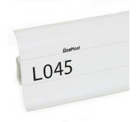 Плинтус напольный ПВХ Lineplast L045 Белый
